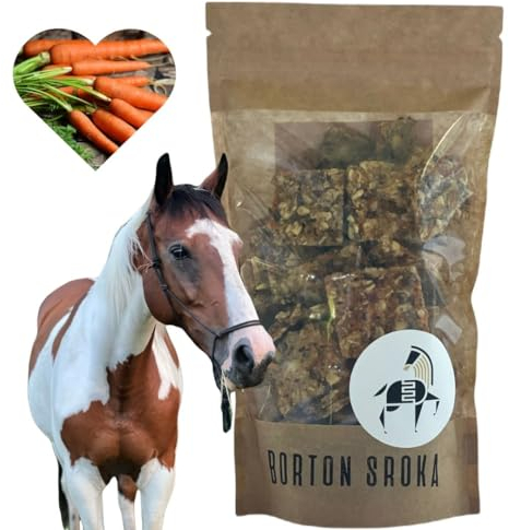 Pferdeleckerlies - Leckereien für Pferde und Pony - 100% Natur ohne Zusatzstoffe – als schmackhafte Pferdeleckerlis oder als Zusatzfutter - Beste Zutaten - Feine Kekse (150, Karotte)