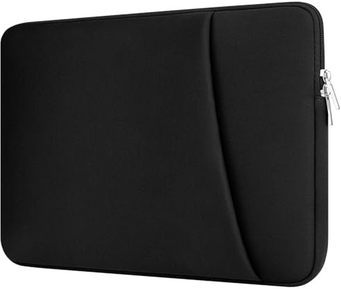 HEDUGO Laptophülle mit Reißverschluss-Zubehörtasche Kompatibel mit 15,6 Zoll HP Dell Asus Gepolstertes Laptop Hülle Stoßfest Schützend Sleeve Case für 15,6 Laptop/Chromebook/Tablet