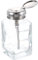 sourcing map Solvent Alcohol Dispensers 180ml(6.1oz) Conical Push Down Liquid Dispenser Pump Bottle with Stainless Steel Tube and Copper Core for Alcohol Solution