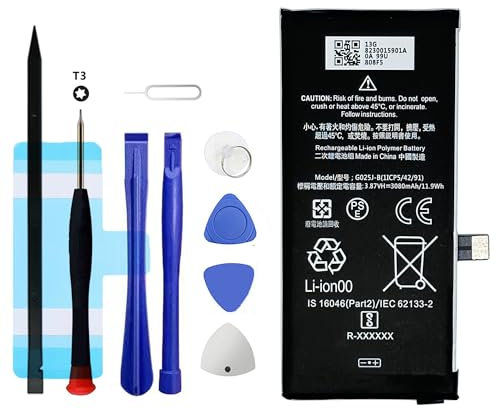 Vvuilsty G025J-B Ersatzakku für Pixel 4A 4G,wiederaufladbare 0-Zyklen-Batterie kompatibel mit Google Pixel 4A G025J G025N mit Reparaturwerkzeug-Kits