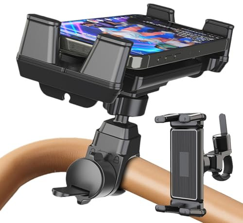 Nadsrpn Treadmill Cell Phone Holder | Treadmill Tablet Mount Indoor Cycling Phone Holder,360 Degree Rotation Stable Smartphone Carrier Bracket for Treadmill, Elliptical