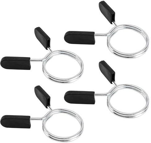 Barbell Clips Olympic Barbell Clamps Collars 2 Inches Weight Bars Lock Dumbbell Spring Clips Circlip Fitness Weightlifting Buckle 4 Pack
