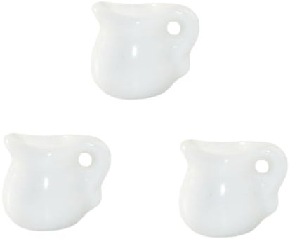 ifundom 3pièces Miniature Jug Models Céramique Accessoires De Cuisine pour Maison De Poupée Décor Miniature Réaliste