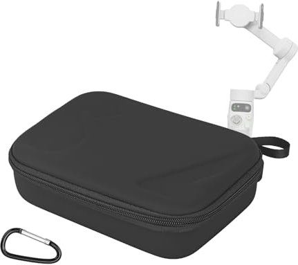 Case for DJI Osmo Mobile 7 Gimbal Stabilizer Cover Accessories Charging Cable Storage Hard Shell (Black)