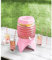 5.4L Simply Collapsible Drink Dispenser Top Lid Fridge Water Dispenser Cocktails Beverage Infused & Soft Drinks for BBQ's Parties Home - Available Colours: Pink/Green (Pink)