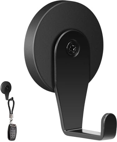 Crochets magnétiques robustes – Crochet magnétique | Cintres de couronne de Noël en métal | Ventouses de fenêtre avec crochet pour couronne de porte | Cintre de couronne de cuisine enduit |