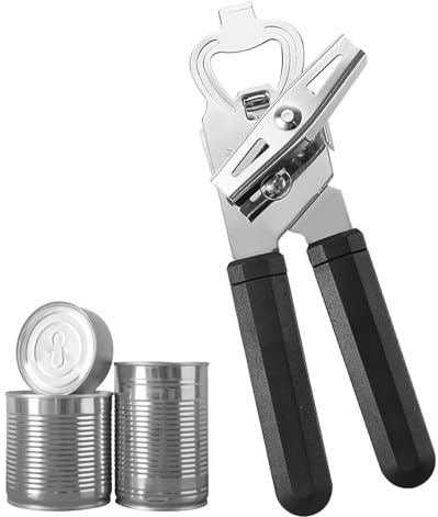 Bsbkoj Abridor De Latas Manual - Abrelatas Manual De Acero Inoxidable | Destapador De Cerveza - Para Personas Mayores Hombres Mujeres Cocina Hogar Bebidas Refrescos