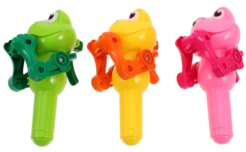 Lutschermaschine Kinder Frosch 3 Stück Kunststoff Halloween Mottoparty | Lollipop und Lutscherhalter, Kreative Verpackung, für Kinder, Aufbewahrung und Ausgabe, Alltag