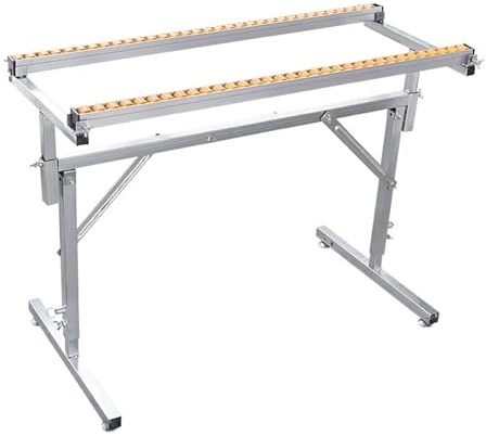 Heavy-Du Verstellbarer Rollenständer für Tisch Ss & Hobel - Tragbarer Förderer mit Schnellhöhenverriegelung für Holzbearbeitung, ideal für Profis & Heimwerker