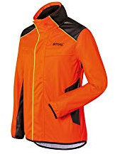 Stihl Giacca Anti-INTEMPERIE DUROFLEX, in Materiale Impermeabile Elastico E Resistente.Colore Arancio,100% Poliestere. (L)