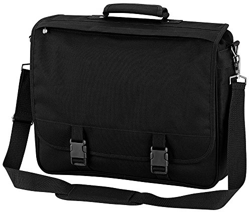 Quadra Portfolio Briefcase Bag - 12 Litres (One Size) (Black)