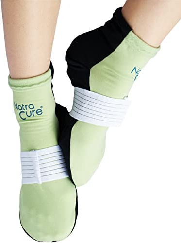 NatraCure Wärmetherapie & Kältetherapie Socken – Größe – kalt warm Kompressen – Wärmekompresse & Kältekompresse – Entspannung & Schmerzlinderung bei Fuß Schmerzen & Fersenschmerzen
