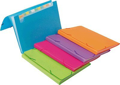 5 Star 152386 Ordner mit Fächer Polypropylen, buntes Sortiment