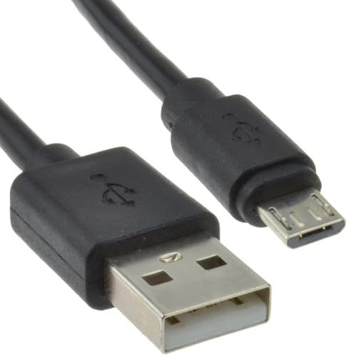 kenable USB 2.0 A to MICRO B Data and Charging 24AWG Cable 1.8m Lead Black