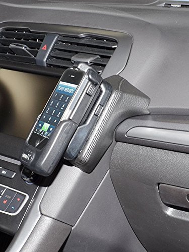 KUDA Handyhalterung passend für Ford Mondeo ab 2014 & 2019 - Telefonkonsole für Smartphones, Handy, Navi und mehr - Kunstlederkonsole, schwarz, 1815