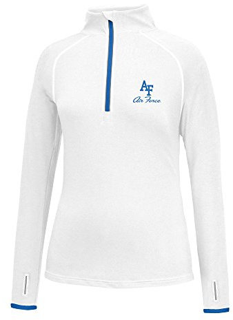 J America NCAA Frauen 'S Script Logo Power Durch Poly 1/2 Zip Jacke, Damen, Power Through 1/2 Zip, Air Force Falcons, X-Large