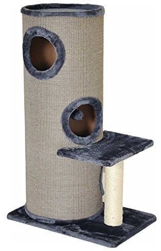 nanook Casimir - Kratztonne XL, 3 Etagen, seitlicher Sitzplatz mit Sisalstamm - Höhe: 102 cm - Farbe: grau