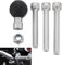 MOMOALA Ram Ram-B-367U Motocicleta Manillar Base Abrazadera con 1Inch Ball & M8 Tornillos Juego Kit