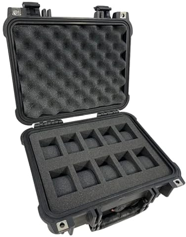Pelican 1400 Uhrenbox mit Schaumstoffeinlage für 10 Uhren