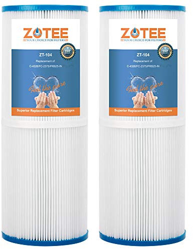 ZOTEE PRB25-IN Spa Filterkartusche kompatibel mit C-4326, Darlly 42513, Guardian 413-106, Filbur FC-2375, Pentair R173429, 3005845, 17-2327, 100586, 33521 , Hot Springs Spa Filter, 2 Stück