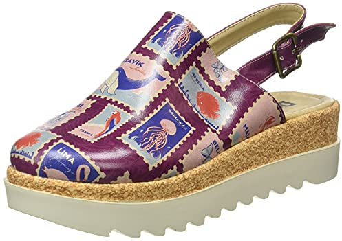 DOGO Damen Akita Wedge Sandalen, Mehrfarbig, 36 EU