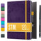Notizbuch A5 Dotted Bullet Journal Buch und Stift - Gepunktet - Scribbles That Matter Notebook A5 - Auslaufsicheres 120g dickes papier, 215 Seiten, Hardcover Bujo, Hardcover Dot Grid note book
