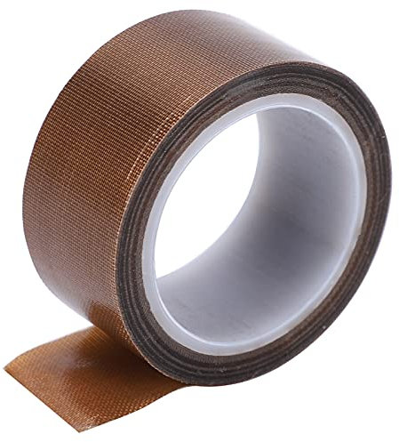 LiebeWH PTFE Band 10M Hochtemperatur Gewebeband Isolierklebeband Vakuumsiegelmaschine Verbrauchsmaterial für Siegelarbeiten(Thickness 0.13*width 13mm*length 10m)