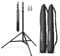 Walimex pro Lichtstativ WT-806 2er-Set bis 256 cm Höhe, Blitzstativ mit Federdämpfung inkl. 3/8 Adapter & Taschen, Lampenstativ bis 6 kg, Studiostativ für Ringlicht, Reflektor, Blitz & Video