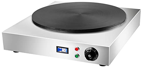 MNSSRN Crepiera Commerciale, crepiera e Pancake per friggere Padella elettrica Antiaderente per Crepes, Adatta per bancarelle di Cibo,55cm