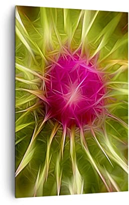 ARTTOR Bilder auf Leinwand 80x120 cm Wandbild Blumen - 0329