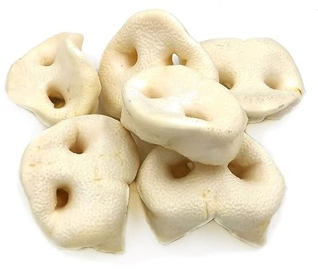 BREERs Gepuffte Schweinenasen für Hunde 50 Stück Naturkau-Snack oder Leckerli, Kauartikel für Groß & Klein, Kauartikel aus Schwein, Hundeleckerli getreidefrei, Kausnack, Leckerli Hund