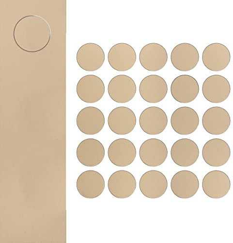 DecoMeister Selbstklebende Abdeckkappen für Möbel Möbelpflaster Aufkleber Klebepunkte Bohrloch Abdeckung Schraubenabdeckung Ø 14mm Durchmesser à 25 Stück Beige