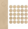 DecoMeister Selbstklebende Abdeckkappen für Möbel Möbelpflaster Aufkleber Klebepunkte Bohrloch Abdeckung Schraubenabdeckung Ø 14mm Durchmesser à 25 Stück Beige