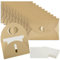 VEGCOO 80 Stück 40 Mini Briefumschläge Briefumschläge Kraftpapier Umschläge Große Umschläge aus Kraftpapier 10 x 6 CM + 40 Retro Weißer Karton 9 x 5,3 CM für Grußkarten Dankeskarten Design