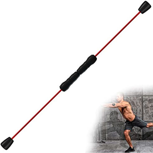 DYK&NX Abnehmbar Multifunktionale Swingstick Teilbar, Multifunktions Fitness Schwingstab mit rutschfest Griff zum Trainieren Der Tiefenmuskulatur