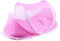 Lit de bébé Pliable Moustiquaire Lit de Voyage Portable Lit de Sommeil pour Nouveau-né (Rose)
