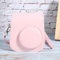 Étui en Cuir PU, Sangle pour Instax étui Film Sac avec épaule Mini 11 Housse Instax Mini CameraPink (Rose)