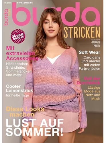 burda stricken Strickmagazin 2023 #03 Strickmuster ideal für Anfänger und Profis