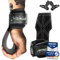 NetroxSports Hyper Grips Fast Zughilfen Krafttraining Leder – Fitness Lifting Straps für Kreuzheben, Deadlift, Bodybuilding & Gym – Handgelenkschutz, Grip Zughilfe - für Männer & Frauen, Gewichtheben