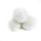 Wambere 10 Stück 8cm Pompons zum Basteln,Pompon Kunstfell Bommel Plüschbälle mit Elastischer Schlaufe,für DIY Kunsthandwerk Haarschmuck Hochzeiten Geburtstage Weihnachten Dekorationen,Weiß