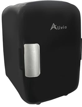 Alivio 4L Portable Mini Fridge - Compact & Efficient Cooling Solution for Home, Office, or On-the-Go (Black)