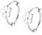KRFY Silber Blumen Creolen Ohrringe 925 Sterling Silber Gänseblümchen ohrringe für Damen Mädchen Hypoallergen Knorpel Helix Huggie Creolen