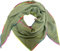 J26 Dreieck Schal aus 100% Baumwolle mit Neon Ränder Frühling Unisex Uni Fashion Stola Tuch Übergangszeit Italy Sommer Lana Wolle Strickschal Strick Tuch (Avocadogrün)