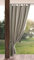Eurofirany Garden Rideau Extérieur avec Onglet en Haut - 1 pc. Rideau Imperméable, Coupe-Vent, Fermeture Velcro, Rideau pour Pergola, Gazebo, Terrasse, Pavillon, 155x240 cm, Cappuccino