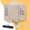 Mingone Zusammenklappbare Gartenlaube 2x2 Wasserdicht Stabil Pop-up Gazebo Gartenzelt Gazebo für Party BBQ UV geschützt 50+, 2x2m, Beige