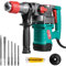 HYCHIKA Hammer Drill, SDS Plus Drill, 900W Demolition Hammer, Concrete Breaker, 790 RPM Corded Rotary Drill for Masonry, 4400 BPM Electric Chisel