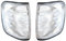 KSJFEQS [Replacement] Auto L+R Bernstein Ecklichter Blinker for Mercedes W124 for E-Klasse Limousine 1985-1995 Weiß (Color : B)