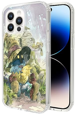 EWINRU Phone Case Final Compatible for Phone 14 13 15 12 11 Pro Max Manga Plus 6 6s 7 8 X Xs Xr Vivi RPG Se 2022/2020 Fantasy Rain Chocobo Mam Anime Comic Case Cover Clear