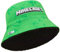 Minecraft Beanie Mütze Jungen, Gefütterter Bucket Hat Winter oder EIN Handschuhe und Mütze Set Geschenke für Gamer (Grüner Anglerhut, 6–14 Jahre)