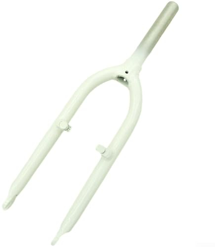 Forcella anteriore in alluminio per bici pieghevole da 20 pollici, tubo superiore 28 6 mm x 170 mm (bianco)